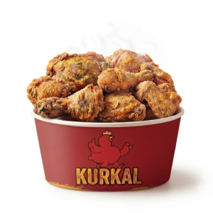 Kurkal 8-Pc Chicken Bucket – golden crispy fried chicken in a bucket, perfect for family meals and sharing